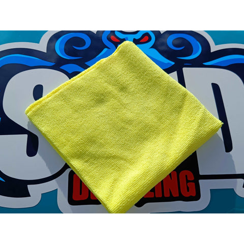 Yellow microfibre cloth