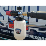 Karcher to 1/4" quick release fitting with Squid Ink detailing foam cannon