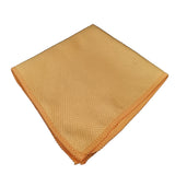 Squid Ink Orange Fishscale Glass cloth on white background