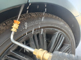 90 degree angled tool cleaning a car wheel arch