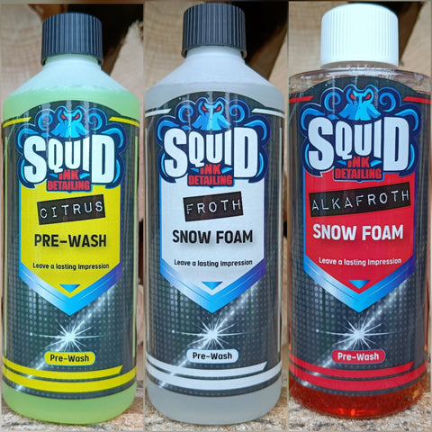 Squid Ink Pre - Wash Bundle - Squid Ink Detailing
