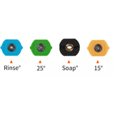 1/4" Quick Release Spray Nozzles - 7 Piece Set - Squid Ink Detailing