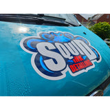 A partially dry bonnet after using a twisted loop drying towel